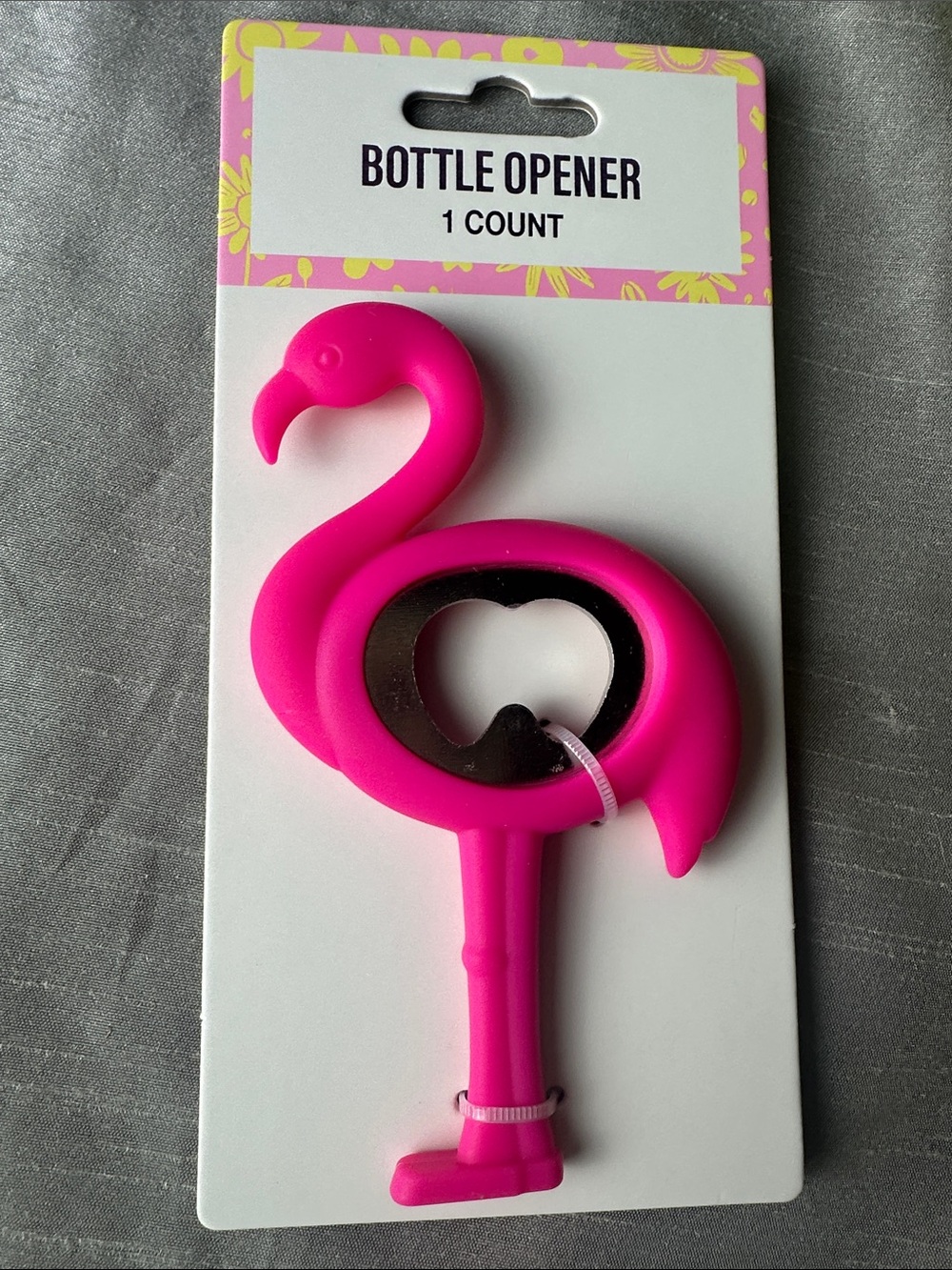 Flamingo Party Fun Pink Bottle Top Opener
